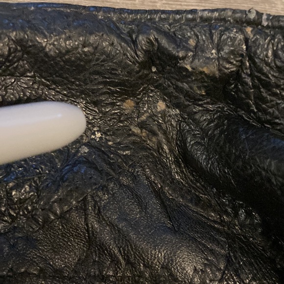 Patchwork black, leather jacket| L - Picture 7 of 8